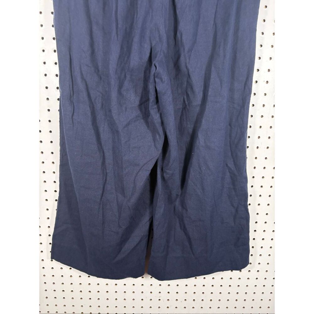 Banana Republic wide leg crop linen blend pants size M - Picture 6 of 9